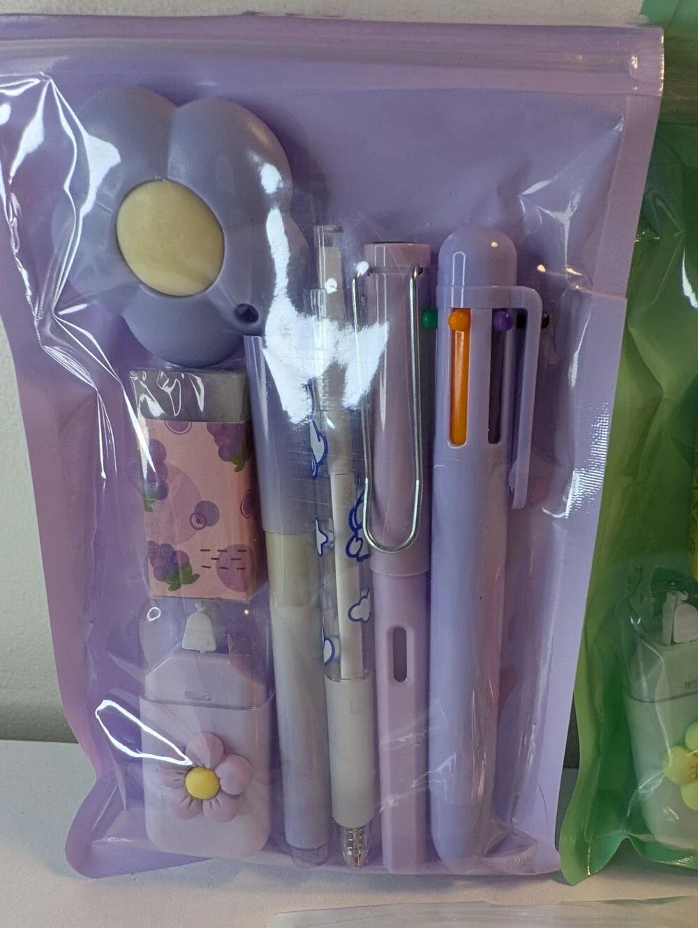 Aesthetic Back to School Stationery Set - Cute Monochromatic Supplies Pack
